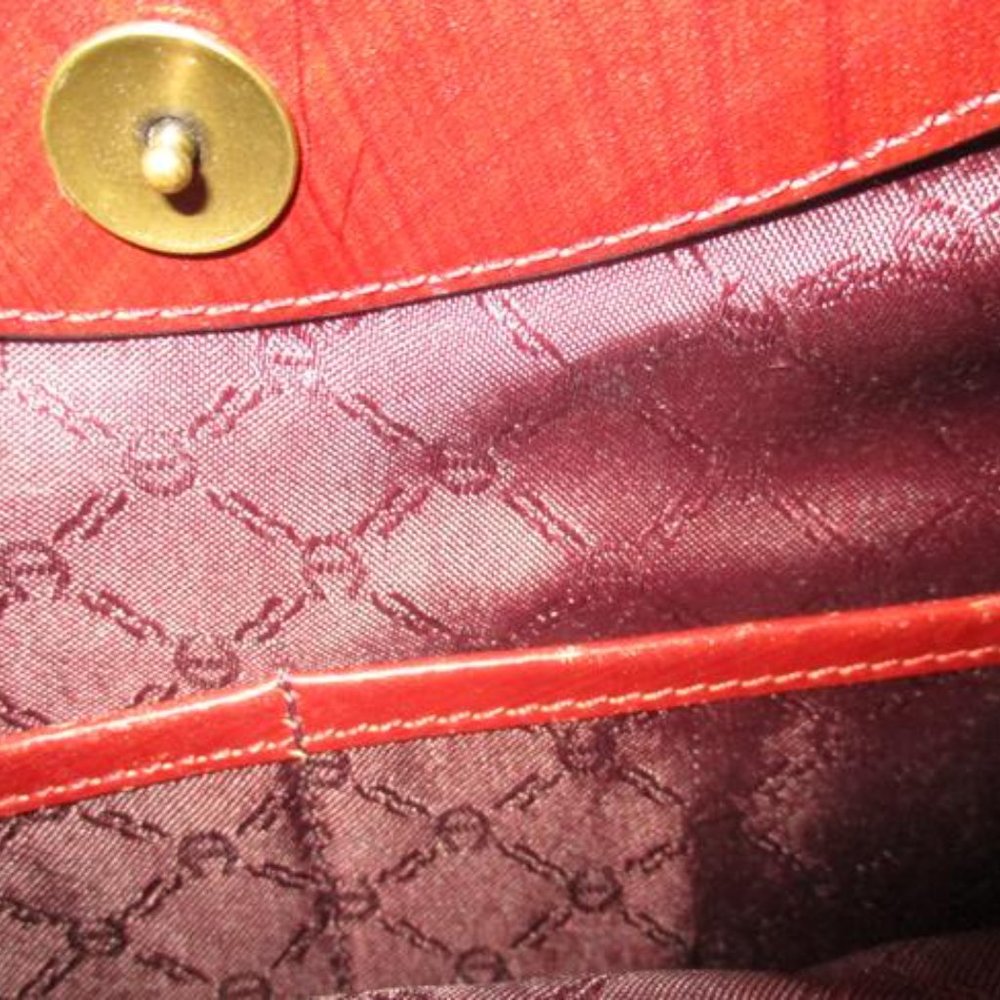 **Etienne Aigner Clutch 2-way Hoop Handle Satchel Clutch - Picture 9 of 10